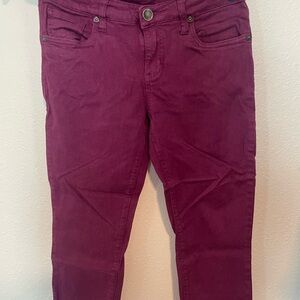 Kut from the Kloth Purple Ankle Cropped Jeans